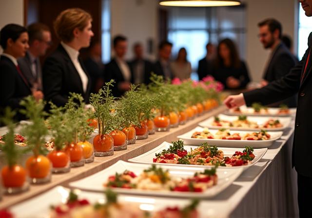 Corporate gastronomic event catering
